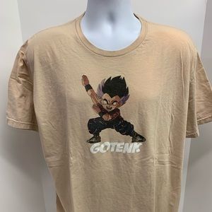 Next Level Apparel Dragonball Z Gotenks “Gotenk” Beige T-Shirt Size XXL